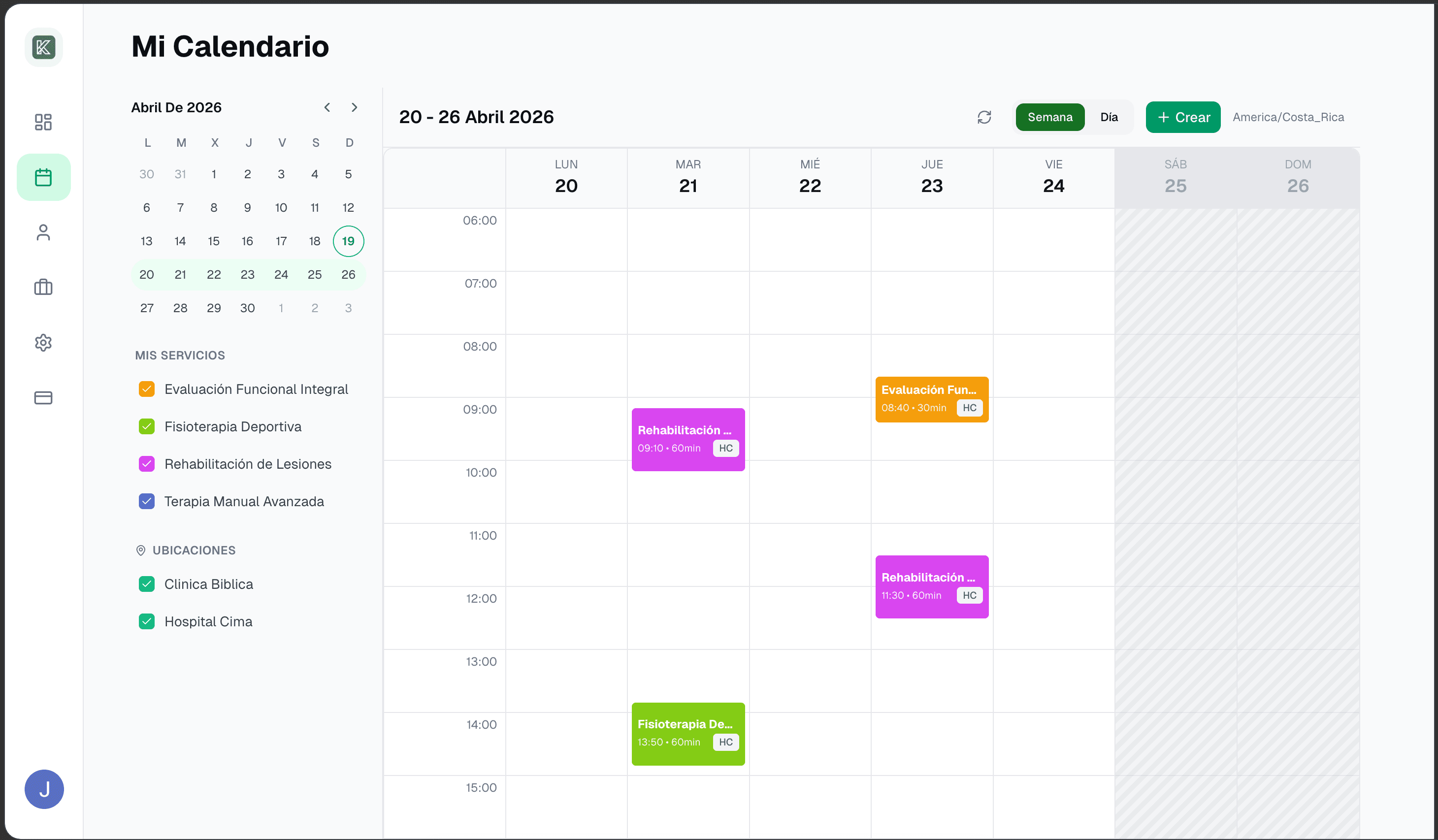 Calendario profesional de Kani